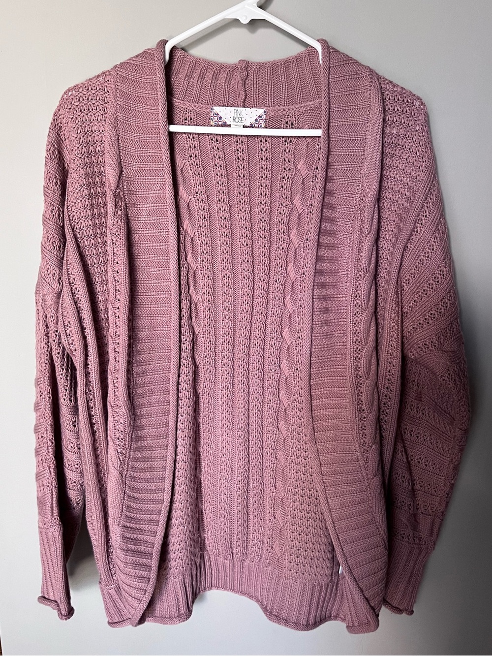 Pink Rose Cardigan